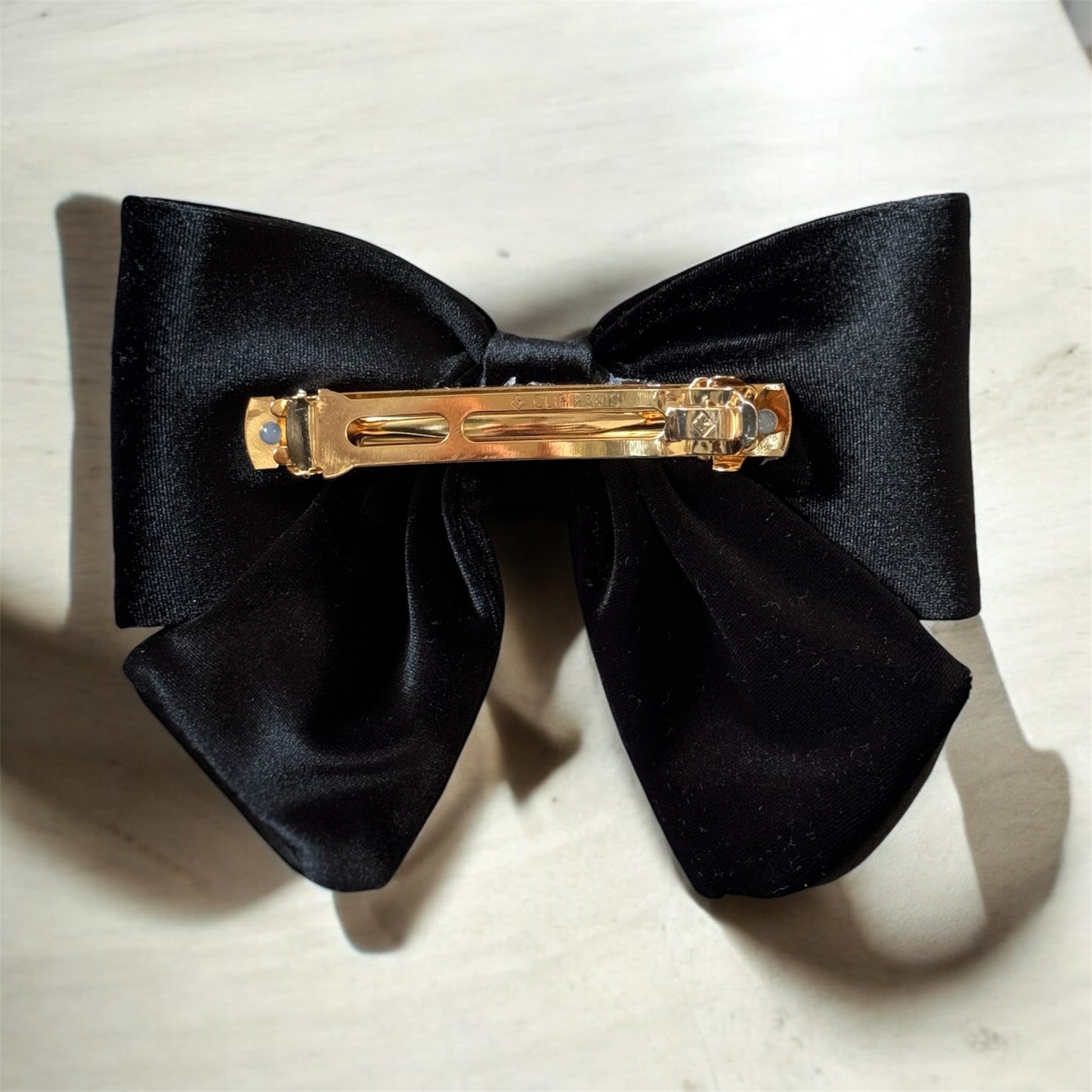Black Elegant Velvet Hair Bow Clip | Valentine’s Gift Idea in Black, Burgundy, Red, Green, Brown, Beige | Chic Hair Accessory