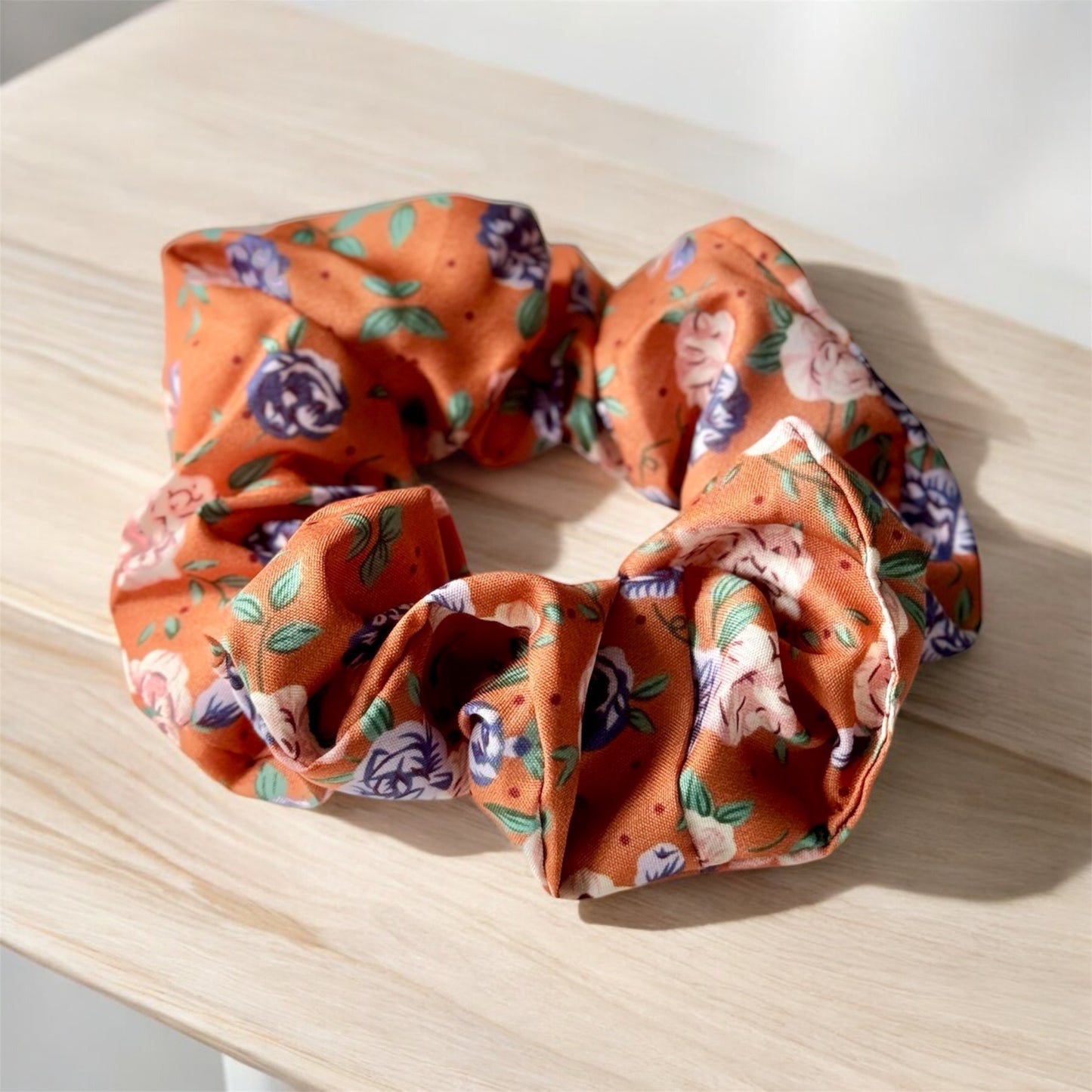 Floral Meadow 3-Pack Hair Scrunchies – Delicate Flower Detail