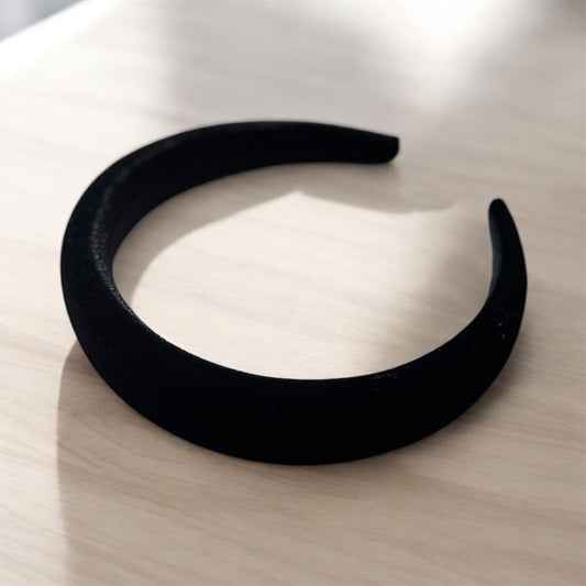 Luxury Velvet Headband in Black